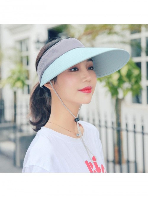 Sun Hats Sun Hat Wide Brim Visor for Women Summer UV Protection Foldable Travle Beach Cap - 7 - C718GYR3D9Q $14.74