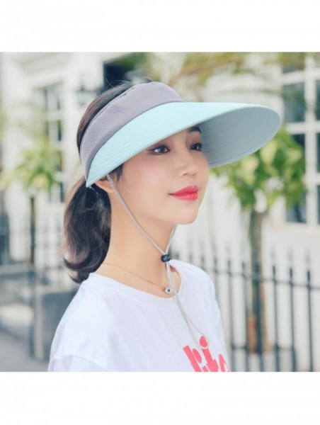 Sun Hats Sun Hat Wide Brim Visor for Women Summer UV Protection Foldable Travle Beach Cap - 7 - C718GYR3D9Q $14.74