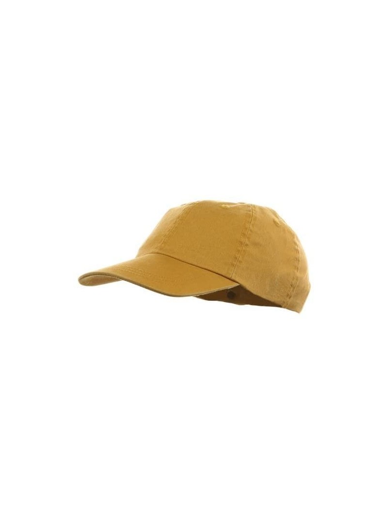 Baseball Caps Youth Pigment Dyed Washed Cap - Mango - CO113XW4XED $13.02