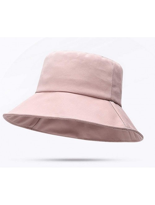 Bucket Hats Womens Mens Cotton Travel Bucket Beach Sun Hat Outdoor Cap - Khaki - CK19708DE7W $15.45