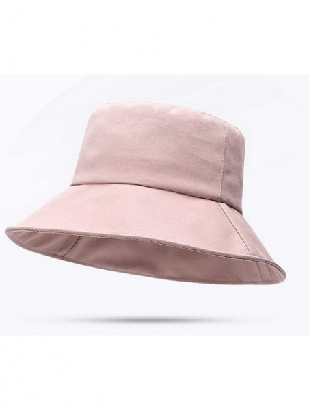 Bucket Hats Womens Mens Cotton Travel Bucket Beach Sun Hat Outdoor Cap - Khaki - CK19708DE7W $15.45