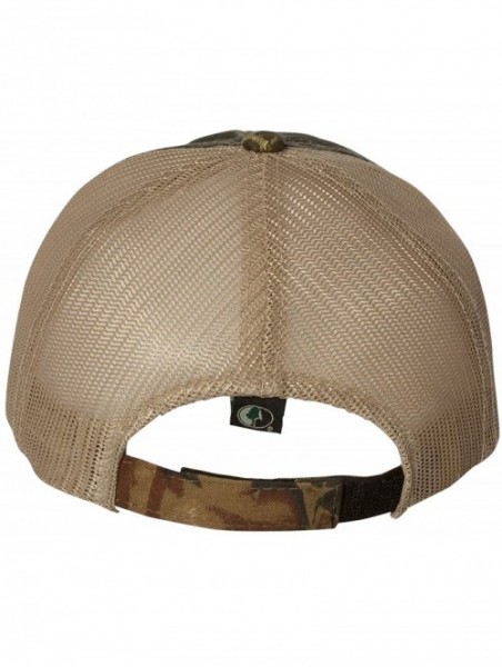 Baseball Caps Adult Gold 45 Embroidered Distressed Trucker Cap - Mossy Oak Breakup/ Khaki - CZ18HW6XEWR $31.92