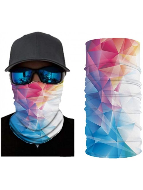 Balaclavas Bandana for Men Women Neck Gaiter Head Wrap Scarf Sun Dust Wind Balaclava Headwear - Stripes - CV197W7QEWY $18.89