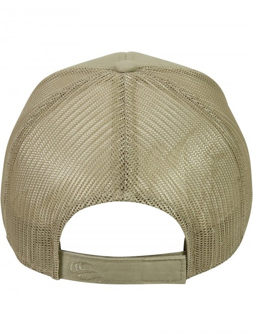 Baseball Caps Structured mesh Back Trucker Cap - Tan - CG182M7NACW $18.36