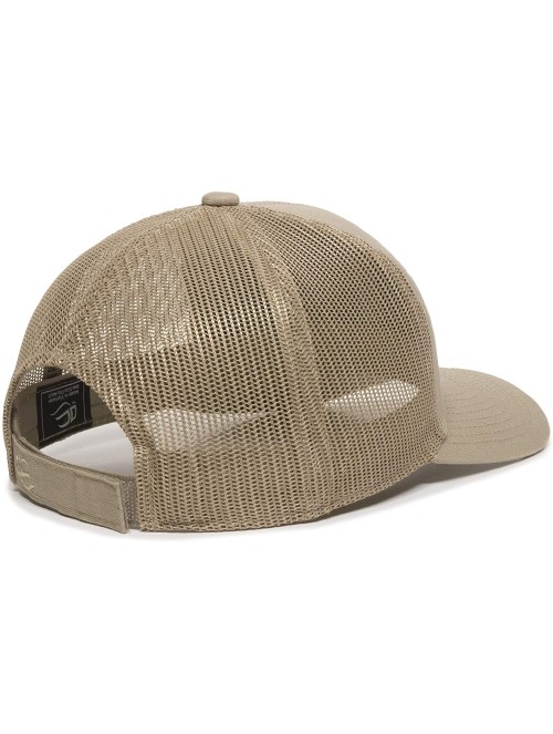 Baseball Caps Structured mesh Back Trucker Cap - Tan - CG182M7NACW $18.36