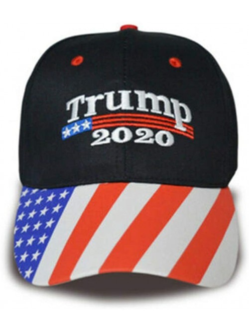 Baseball Caps Trump Military Imagine 2020 Black Cap US Flag Keep America Great hat President - Black-1 - CI192NUTCSS $11.76