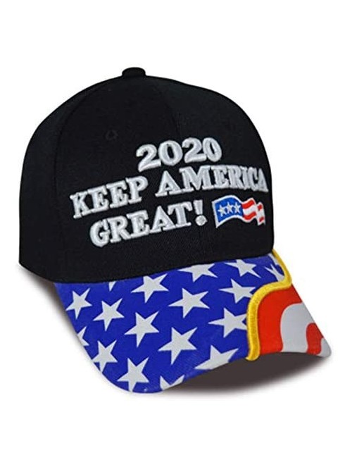 Baseball Caps Trump Military Imagine 2020 Black Cap US Flag Keep America Great hat President - Black-1 - CI192NUTCSS $11.76