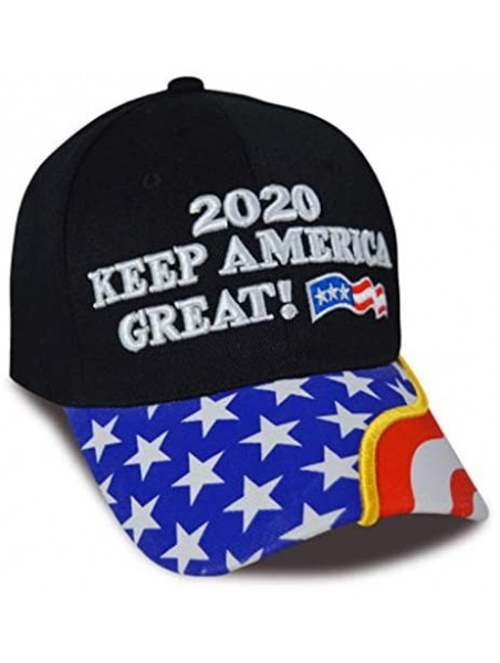 Baseball Caps Trump Military Imagine 2020 Black Cap US Flag Keep America Great hat President - Black-1 - CI192NUTCSS $11.76