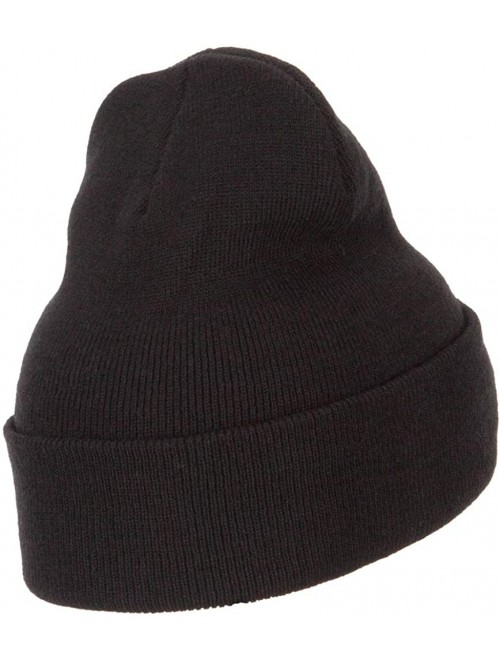 Skullies & Beanies Candy Corn Embroidered Long Beanie - Black - CR18K2MGE77 $22.69