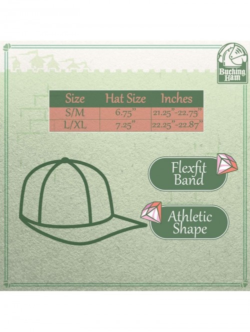 Baseball Caps Bancroft - Men's Hashtag Flexfit Baseball Cap Hat - Red - CU18UA0A50O $24.94