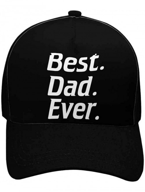 Baseball Caps Best Dad Ever Adjustable Men Baseball Caps Classic Dad Hats for Papa Father- Black - Design 1 - CK18QA8QEAO $37.34