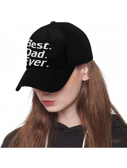 Baseball Caps Best Dad Ever Adjustable Men Baseball Caps Classic Dad Hats for Papa Father- Black - Design 1 - CK18QA8QEAO $37.34