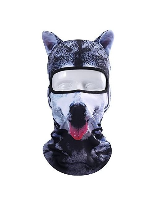 Balaclavas Cat Mask- Women Men Balaclava Summer Full Face Hat Animal Ears Sports Helmet Climbing Fishing Cap - Colorful-1 - C...