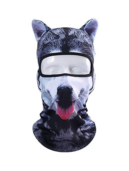 Balaclavas Cat Mask- Women Men Balaclava Summer Full Face Hat Animal Ears Sports Helmet Climbing Fishing Cap - Colorful-1 - C...