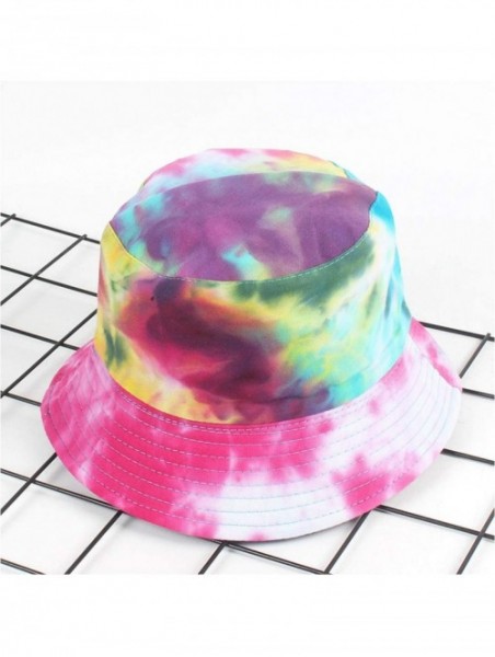 Bucket Hats Reversible Cotton Bucket Hat Multicolored Fisherman Cap Packable Sun Hat - Style 1 - CZ18W9H8G67 $15.67