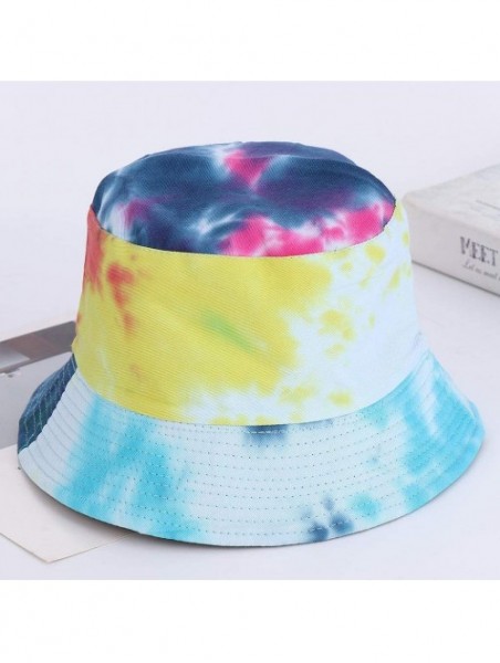 Bucket Hats Reversible Cotton Bucket Hat Multicolored Fisherman Cap Packable Sun Hat - Style 1 - CZ18W9H8G67 $15.67