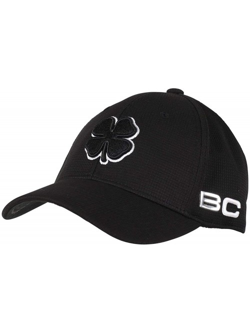 Baseball Caps BC Iron 3 Small/Medium Fitted Hat - 646819964814- Black/White/Black - CP12O7TVOAQ $36.42