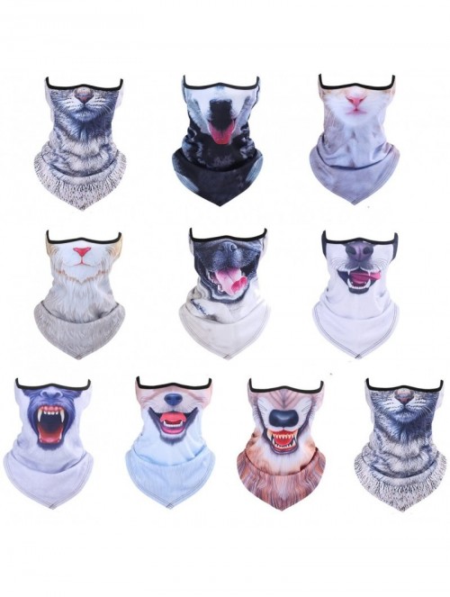 Balaclavas Unisex 3D Prints Animal Pattern Half Face Mask Neck Gaiter Warmer Scarf for Outdoor Sports - A04 - C0186R056MD $14.84