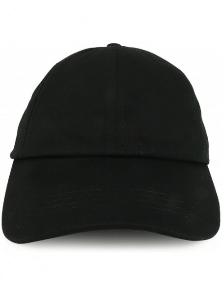 Baseball Caps Plain Ponytail Adjustable Cotton Baseball Cap - Black - CL188OU6TDZ $12.74