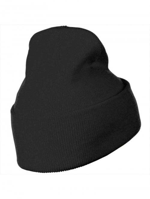 Skullies & Beanies Unisex Nope Beanie Hat Winter Warm Knit Skull Hat Cap - Black - CU18KRU62IC $24.11