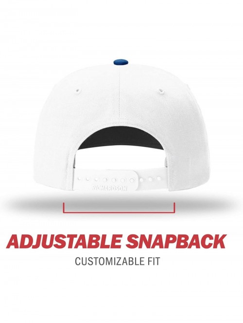 Baseball Caps Unisex 312 Twill-Back Trucker Adjustable Backstrap Baseball Cap - Royal/White - CC18EUMM7O0 $11.02