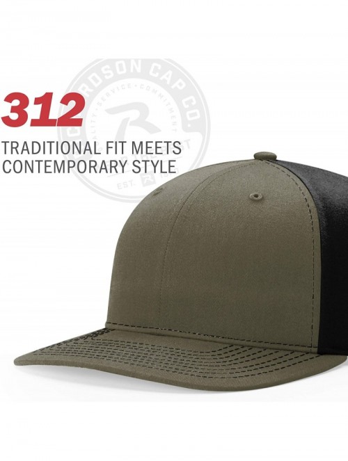 Baseball Caps Unisex 312 Twill-Back Trucker Adjustable Backstrap Baseball Cap - Royal/White - CC18EUMM7O0 $11.02