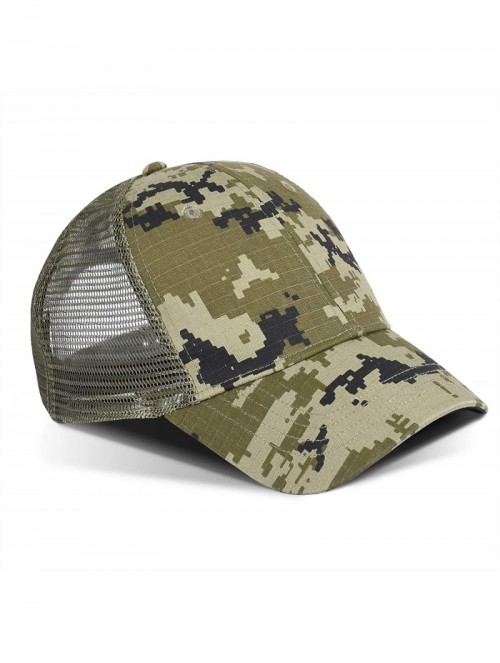 Baseball Caps Men's Hunting Fishing Hat Camo Series Adjustable Mesh Ball Cap 3D Embroidered - Camo 2 - CH18X2479Z4 $11.00