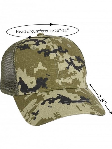 Baseball Caps Men's Hunting Fishing Hat Camo Series Adjustable Mesh Ball Cap 3D Embroidered - Camo 2 - CH18X2479Z4 $11.00