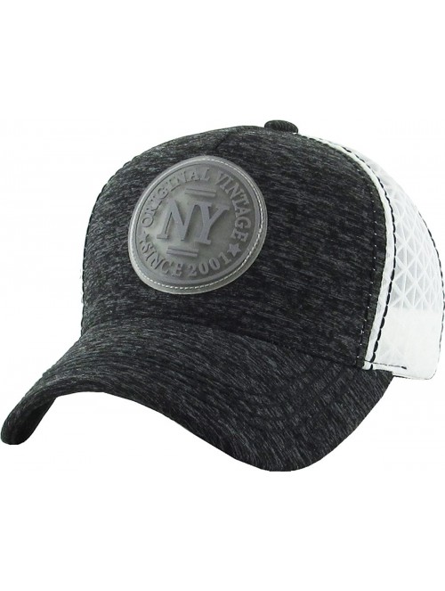 Baseball Caps New York Collection NY Vintage Distressed Baseball Cap Dad Hat Adjustable Unisex - (2.2) Black New York - CA12M...