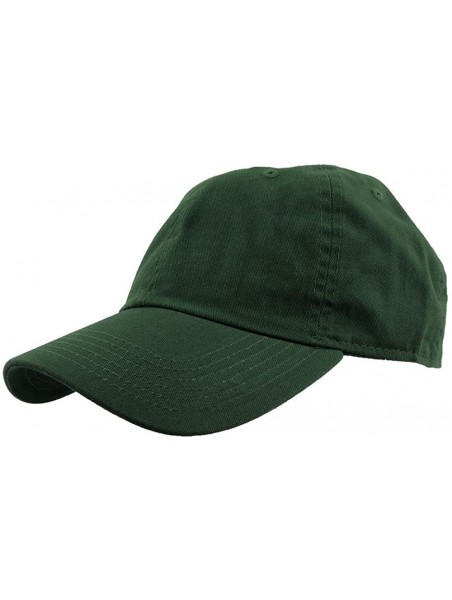 Baseball Caps Baseball Caps 100% Cotton Plain Blank Adjustable Size Wholesale LOT 12 Pack - Dark Green - CV1838RLED7 $48.56