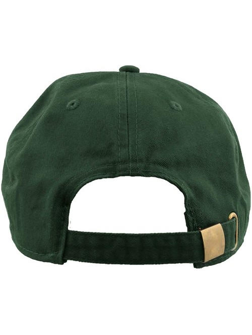 Baseball Caps Baseball Caps 100% Cotton Plain Blank Adjustable Size Wholesale LOT 12 Pack - Dark Green - CV1838RLED7 $48.56