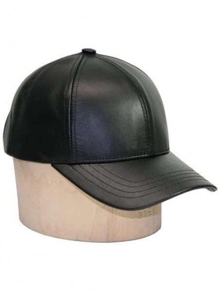 Baseball Caps Genuine Cowhide Leather Adjustable Baseball Cap Made in USA - Purple - CI11UI9O82B $23.17