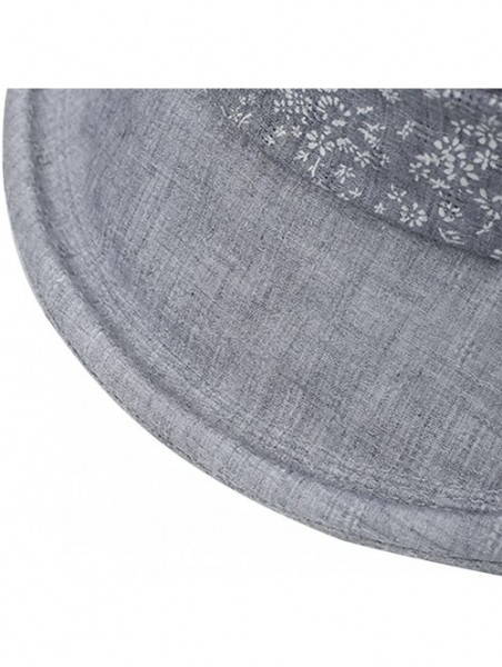 Sun Hats Women's Summer UV Anti Cotton Bowknot Portable Floppy Wide Brim Hiking Sun Hat Grey - CA182E0A32N $15.62