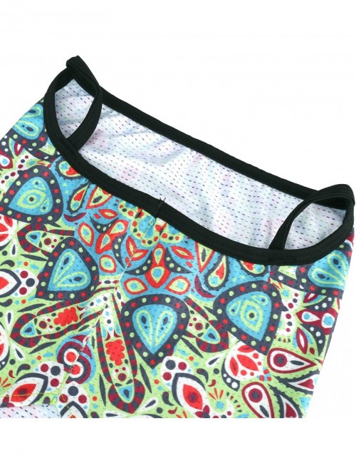 Balaclavas 1 Piece- Colorful Paisley Pattern Neck Gaiter Face Mask for Cycling - 16 - CQ194GQ2CNE $16.27