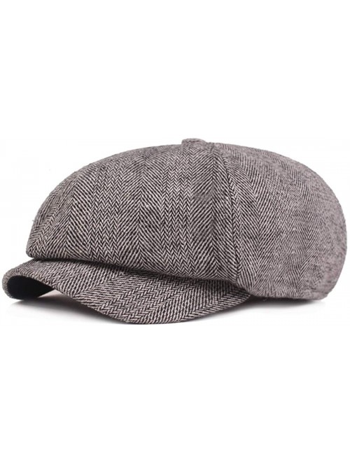 Newsboy Caps Cotton Flat Cap Converse Snapback Newsboy Hat Men Beret Cabbie - 303-light Gray - CZ18Z3XEG98 $18.76
