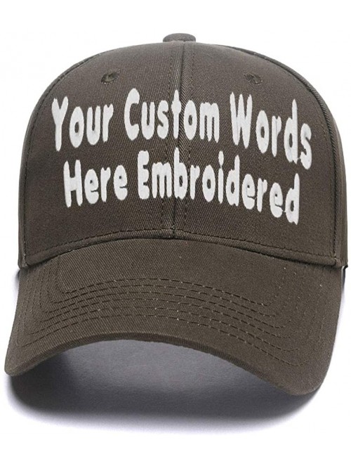 Baseball Caps Custom Embroidered Adjustable Embroidery Baseball Cowboy Caps Men Women Text Gift - Coffee1 - C618H84SRZX $24.60