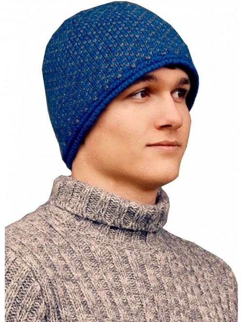 Skullies & Beanies Winter Sport Wind Stopper Lined Alpaca Beanie Hat - Unisex - Blue - CJ18225ITCY $49.50