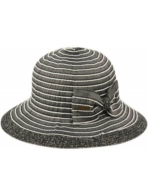 Sun Hats Womens UPF50 Foldable Summer Sun Beach Straw Hats - Fl2914black - CJ18DZALXMA $25.28