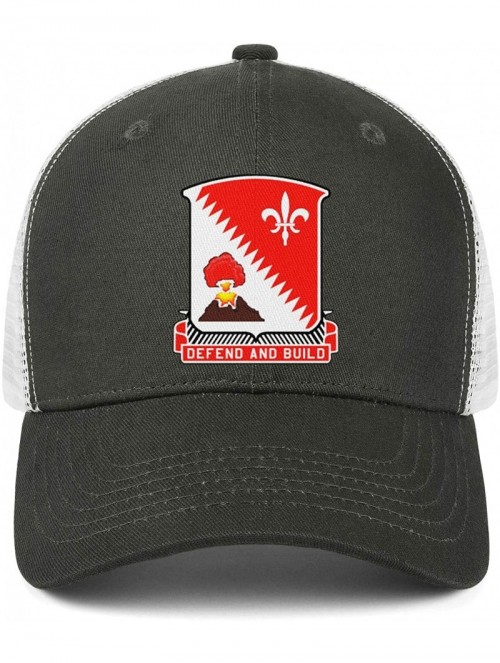 Baseball Caps Men USA 34th Red Bull Infantry Division Grid Baseball Caps with ANG More Outdoor Activities - CP194CHU5UI $18.77