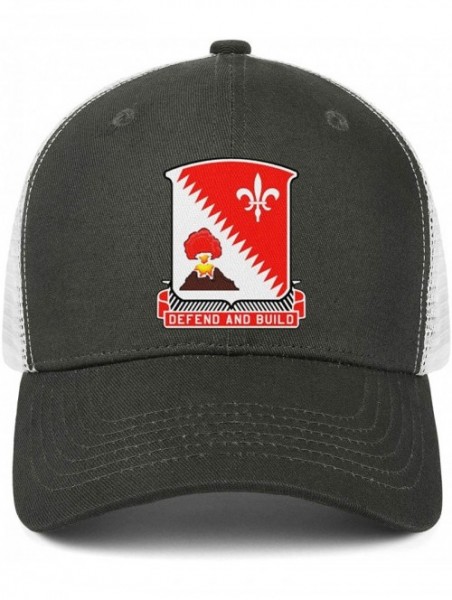 Baseball Caps Men USA 34th Red Bull Infantry Division Grid Baseball Caps with ANG More Outdoor Activities - CP194CHU5UI $18.77