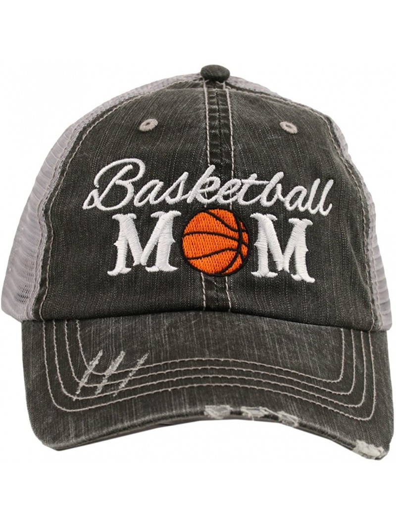 Baseball Caps Basketball Mom Women's Trucker Hat - Gray - C617YT76G3N $28.14