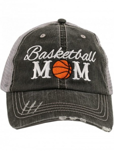 Baseball Caps Basketball Mom Women's Trucker Hat - Gray - C617YT76G3N $28.14