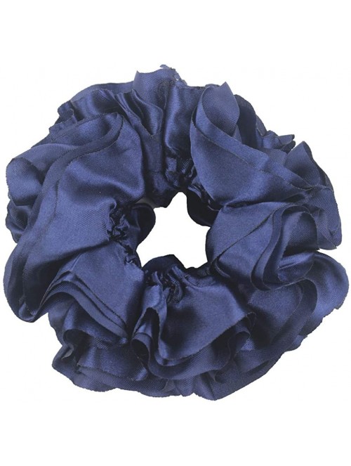 Headbands Women's Flexible Rubber Band Simple Hijab Volumizing Scrunchie Large Hair Headwear Fashion Big Hair Ring - Red - CC...