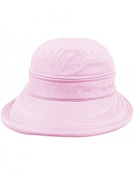 Sun Hats Womens 2in1 Wide Brim Summer Folding Anti-UV Golf Tennis Sun Visor Cap Beach Hat - Light Pink - CG12H3WGQO3 $14.31