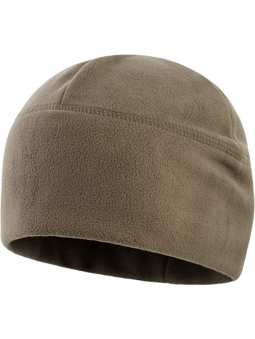 Skullies & Beanies Winter Hat Windproof Fleece 380 Mens Watch Cap Military Skull Cap Beanie - Olive Dark - CR18HOLA42K $16.37