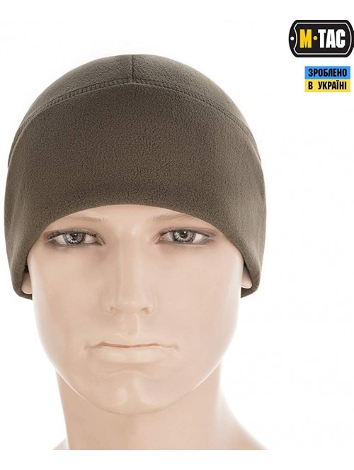 Skullies & Beanies Winter Hat Windproof Fleece 380 Mens Watch Cap Military Skull Cap Beanie - Olive Dark - CR18HOLA42K $16.37