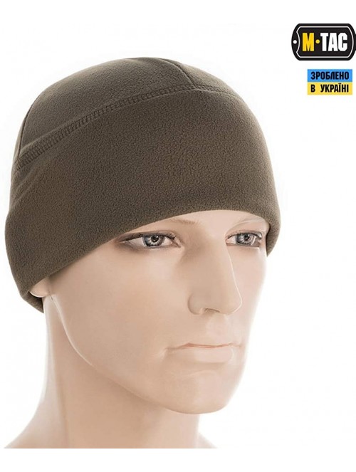 Skullies & Beanies Winter Hat Windproof Fleece 380 Mens Watch Cap Military Skull Cap Beanie - Olive Dark - CR18HOLA42K $16.37