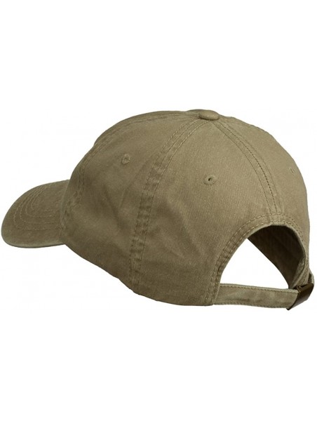 Baseball Caps Maine State Moose Embroidered Washed Dyed Cap - Khaki - CT11P5HWMZV $30.20