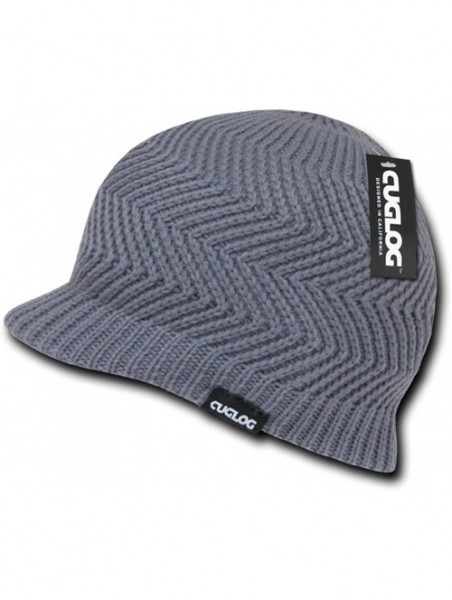 Skullies & Beanies Genuine Jeep Caps Beanie Visor - Grey - CJ11BG2F9U9 $14.67