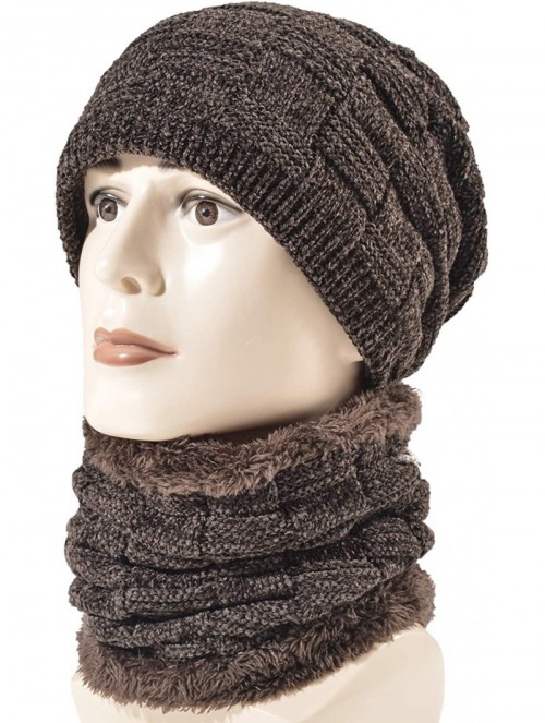 Skullies & Beanies Styles Oversized Winter Extremely Slouchy - Wbxne Coffee Hat&scarf - CO18ZZMWOT3 $18.24